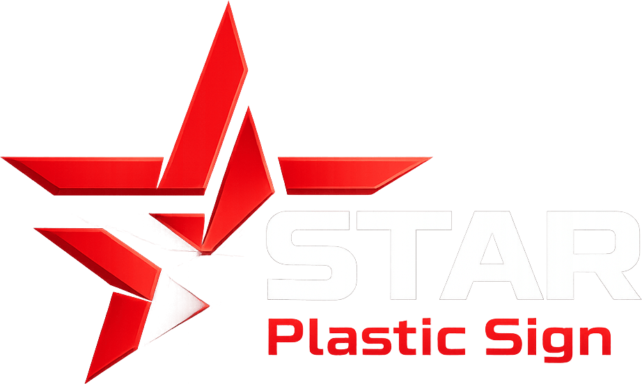 Star Plastic Sign